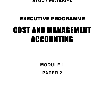 COST AND   MANAGEMENT