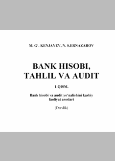  Bank hisobi, tahlil va audit 