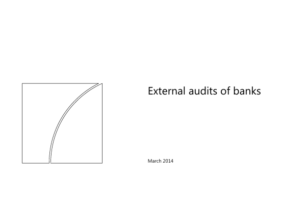 External audits of banks 