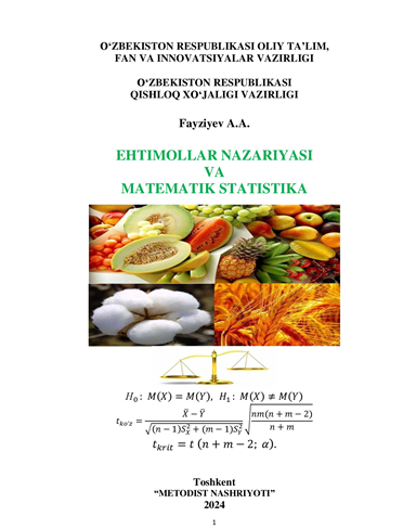 Ehtimollar nazariyasi va matematik statistika
