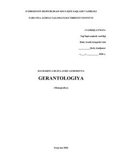 Gerantologiya