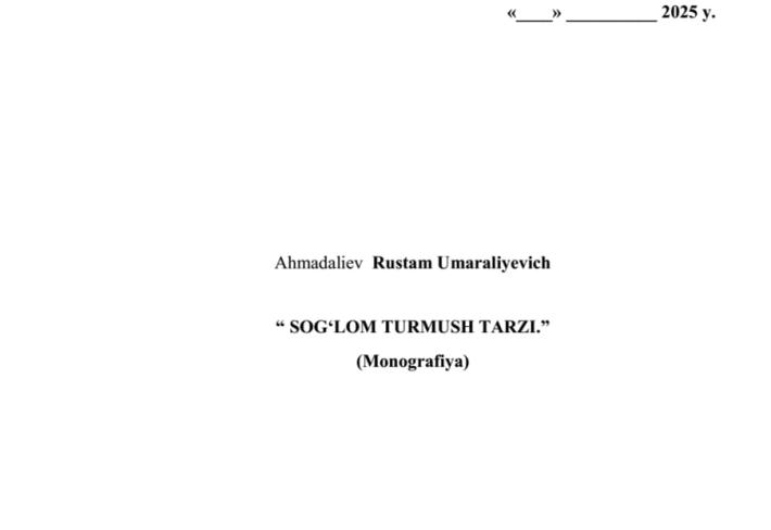 Sog‘lom turmush tarzi