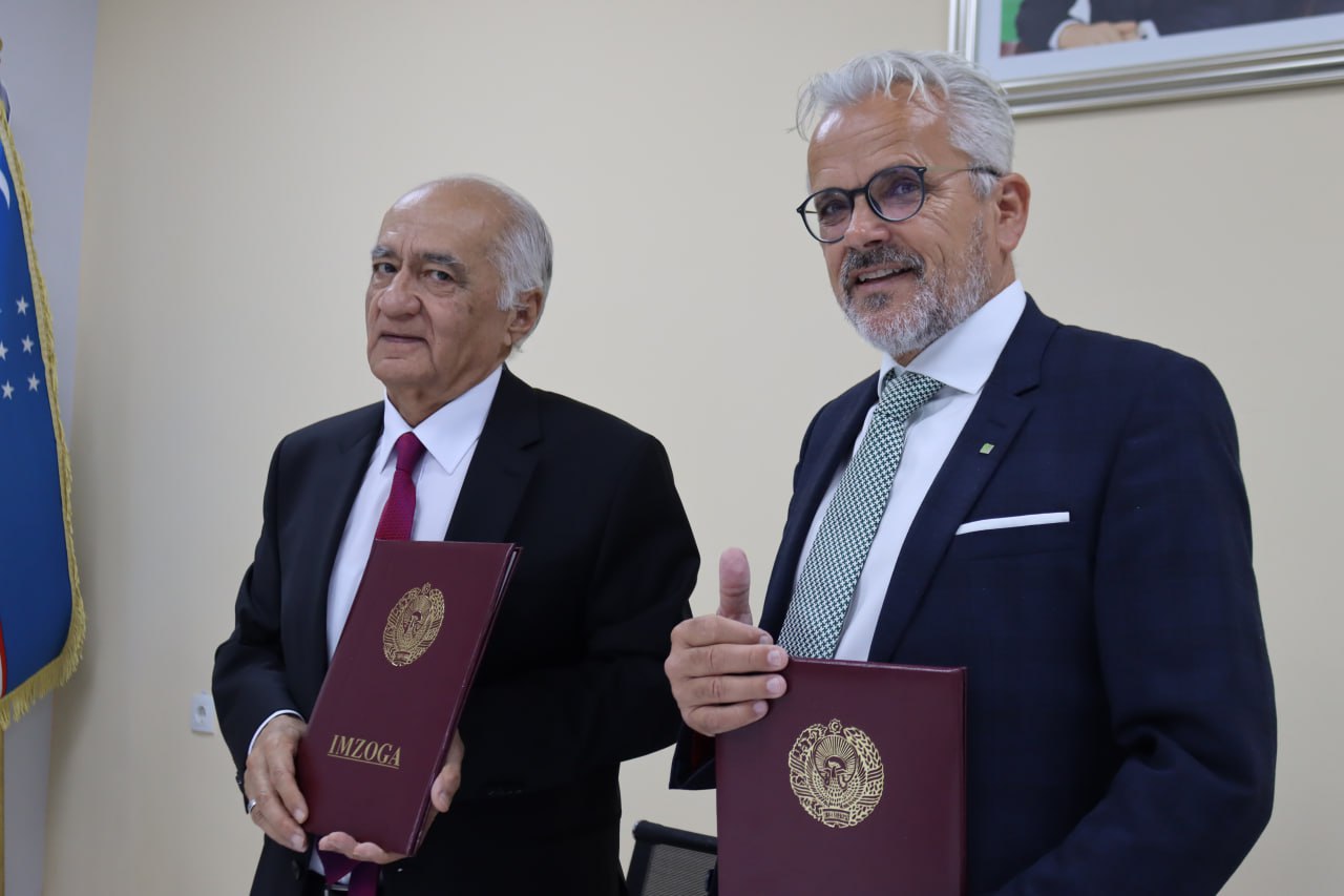 Dr. Erik Veulliet, the President of Vaynshtefan-Triyezdorf University, visited the Samarkand Branch of TDIU.