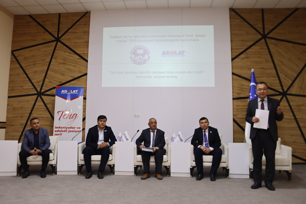 Bo‘lajak kadrlarni “halollik vaksinasi” bilan emlash – davr talabi!